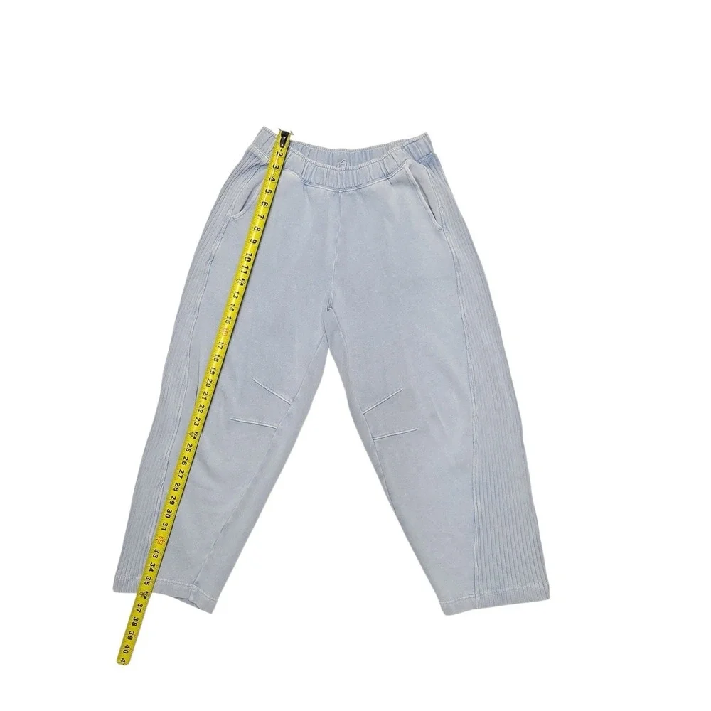 Aerie Oh Snap! Barrel Sweatpant Baggy Y2K preppy pants cloud wash Medium A005539 - Picture 5 of 11